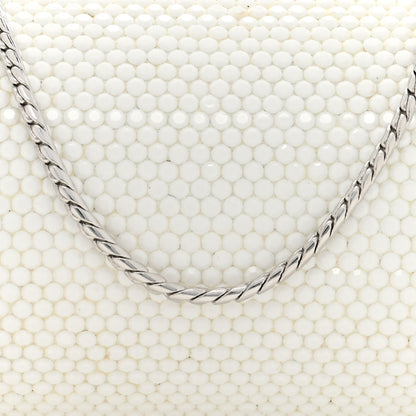 Judith Leiber Crystal Minaudiere Clutch White 7 of 9