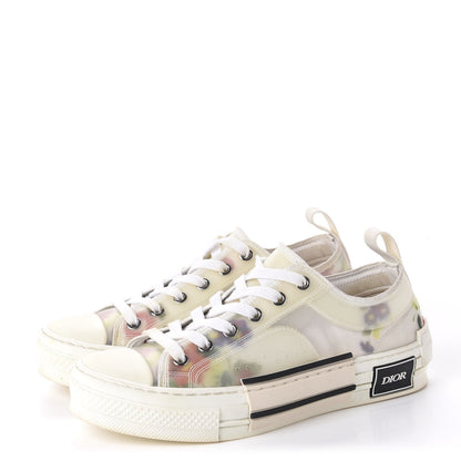 Christian Dior Technical Canvas Flowers B23 Low Top Sneakers 37 White 3 of 12