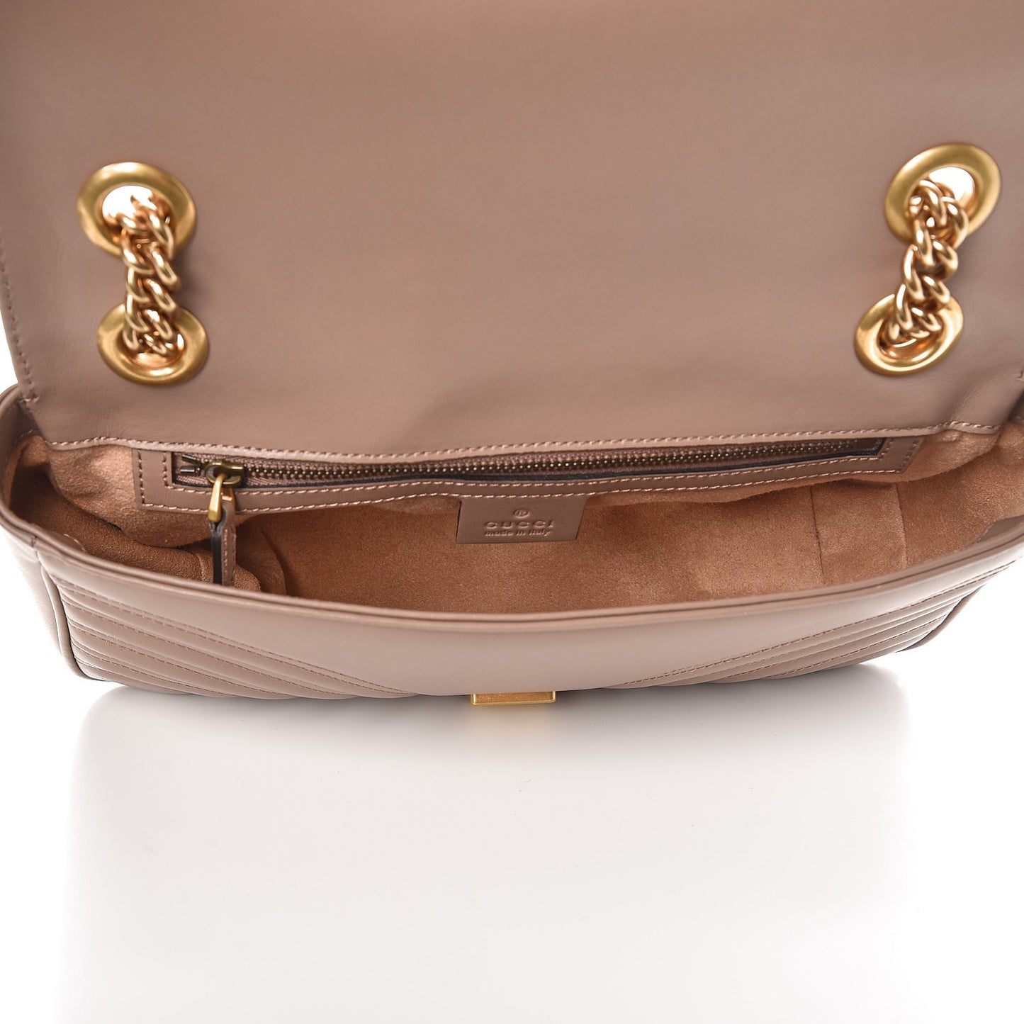Calfskin Matelasse Small GG Marmont Shoulder Bag Porcelain Rose