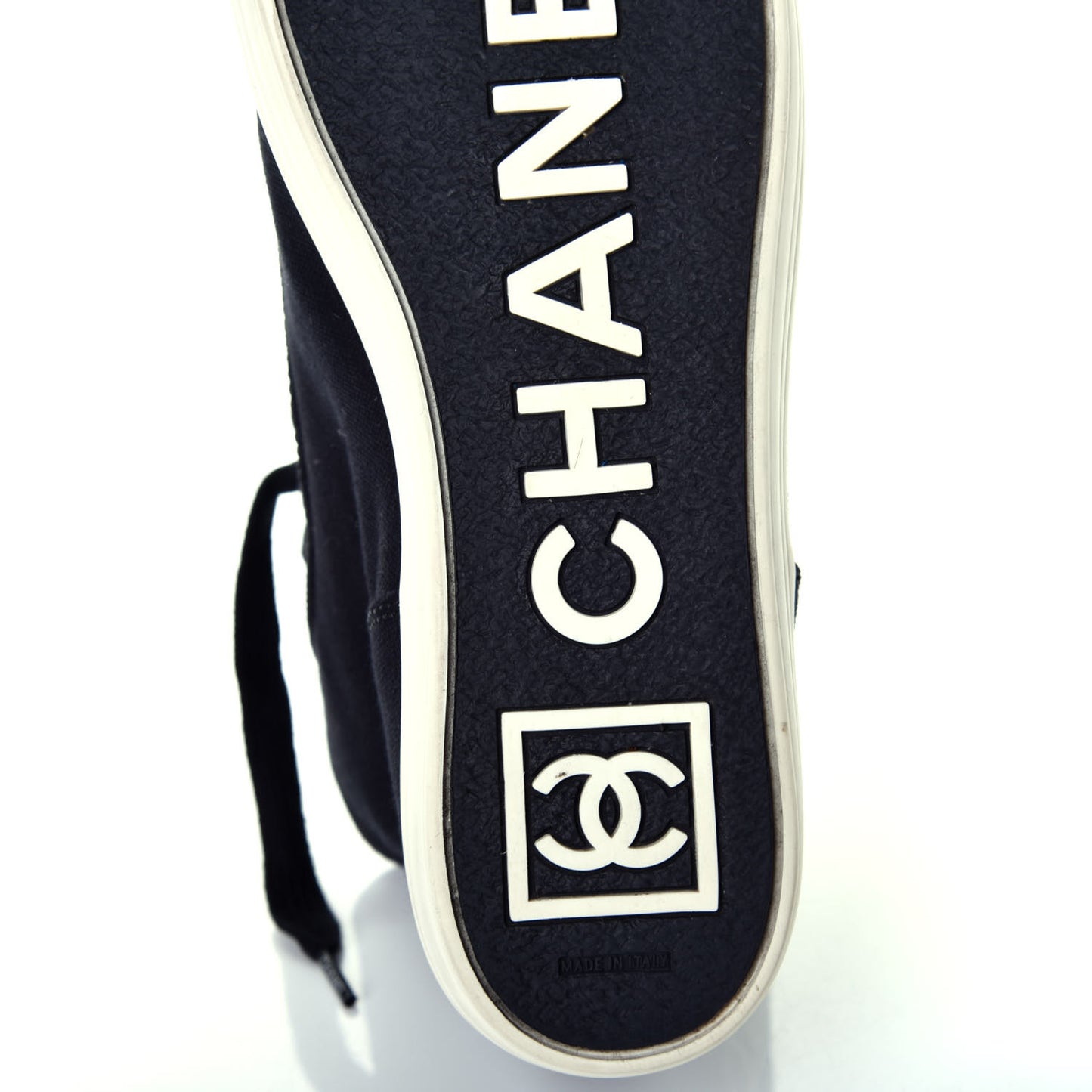 Canvas CC High Top Sneakers 38 Black White