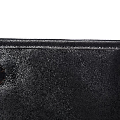 Saint Laurent Calfskin Ayers Patchwork Monogram Medium Niki Chain Satchel Black 10 of 12