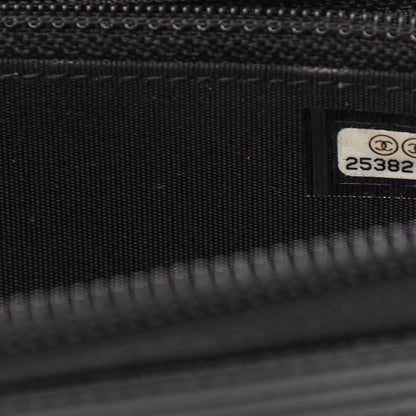 Chanel Caviar Quilted Small Boy Zip Around Wallet Black 8 of 8