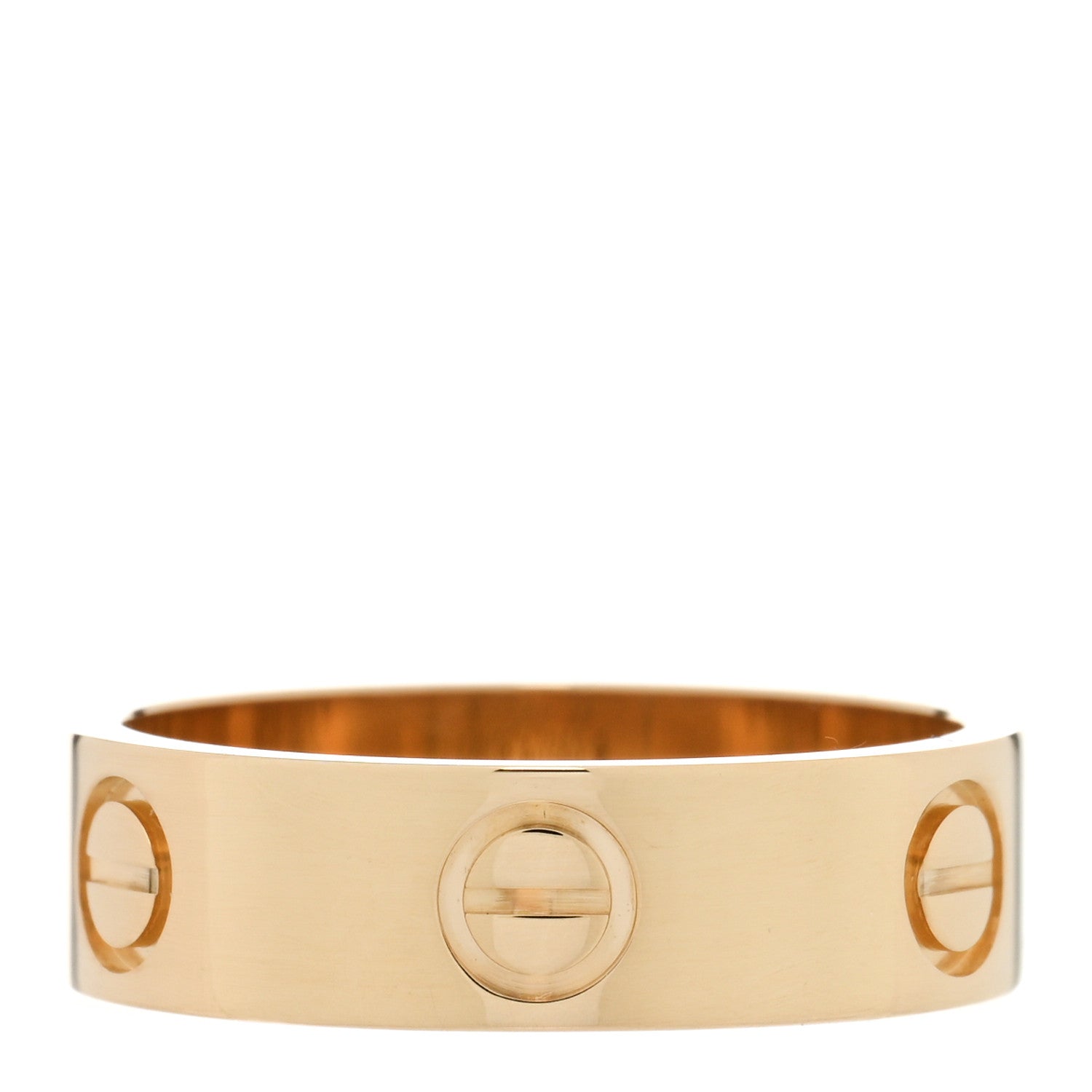 Cartier 18K Yellow Gold 5.5mm LOVE Ring 54 6.75 3 of 4