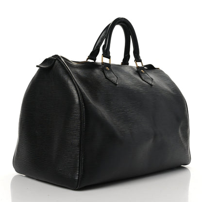 Louis Vuitton Epi Speedy 35 Black 3 of 10