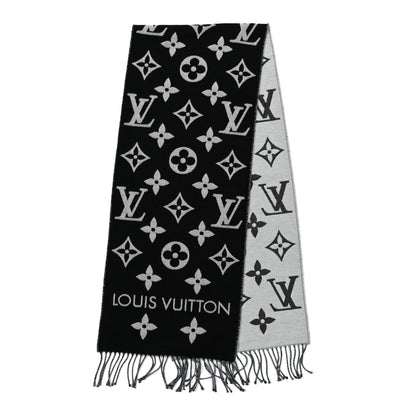 Louis Vuitton Wool Simply LV Scarf Black 2 of 3