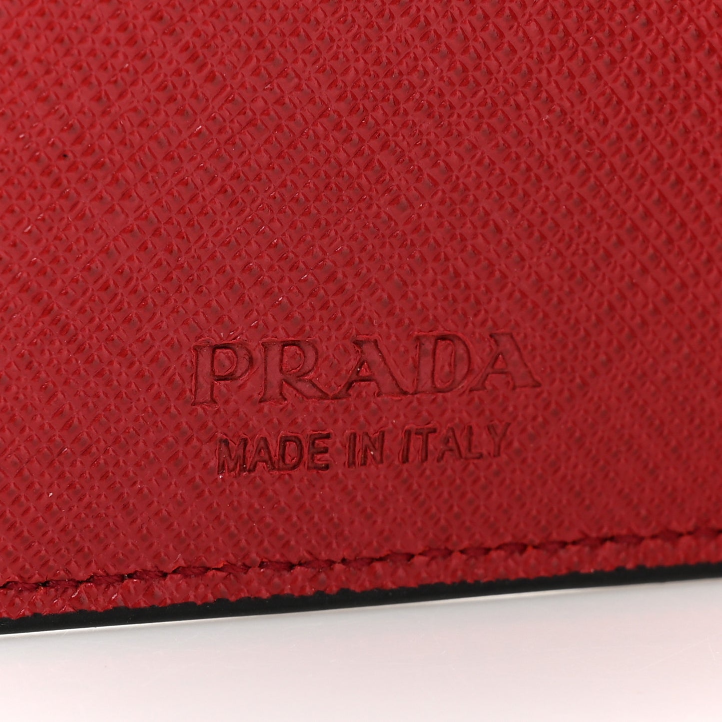 Saffiano Bi-Fold Wallet Black Fuoco