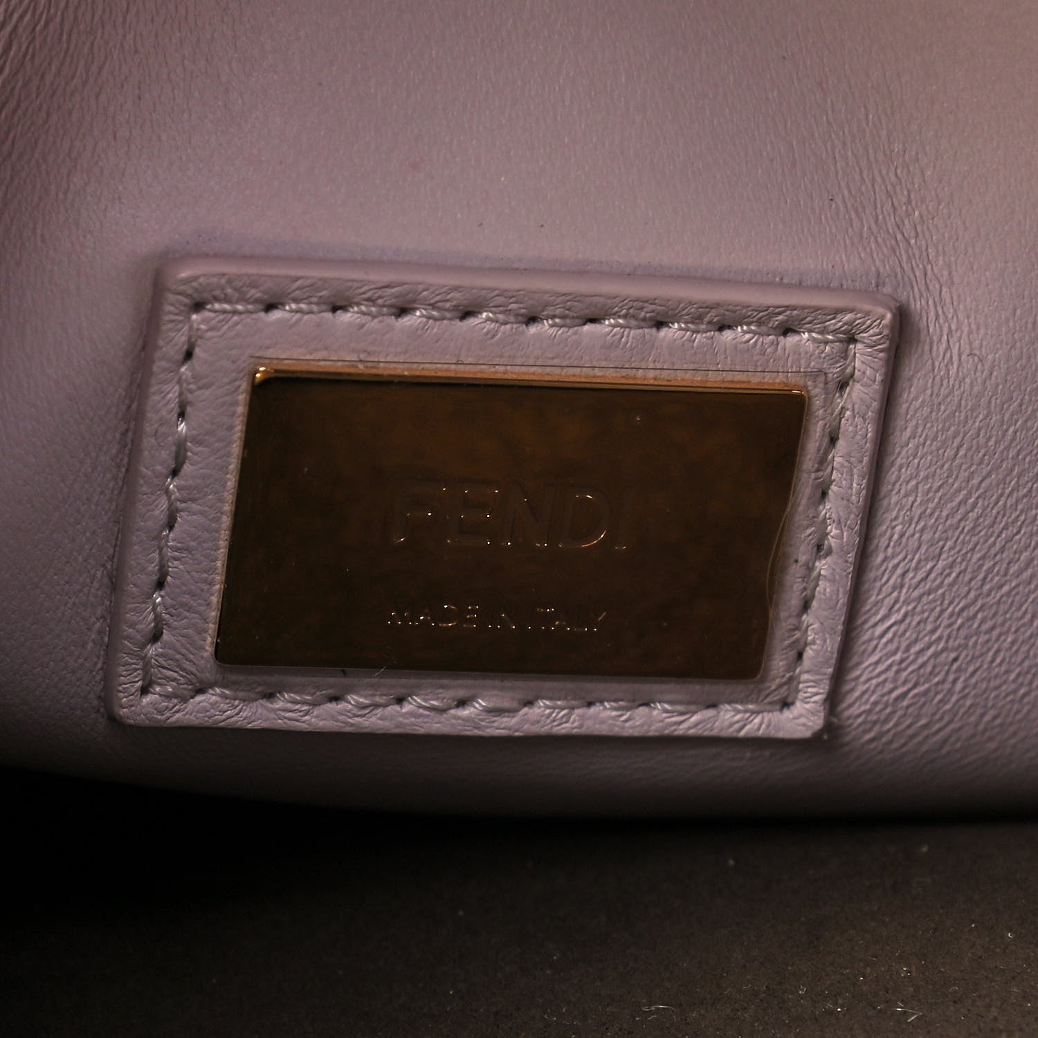 Fendi Vitello Seta Shiny Nappa Medium Peekaboo Iconic Satchel Moresco Rosa Doll 7 of 12