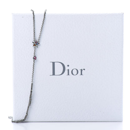 Christian Dior Palladium Crystal Star J'Adior Long Necklace Multicolor 5 of 6