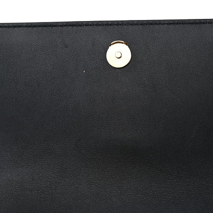 Saint Laurent Calfskin Polka Dot Medium Monogram Sunset Black White 11 of 11