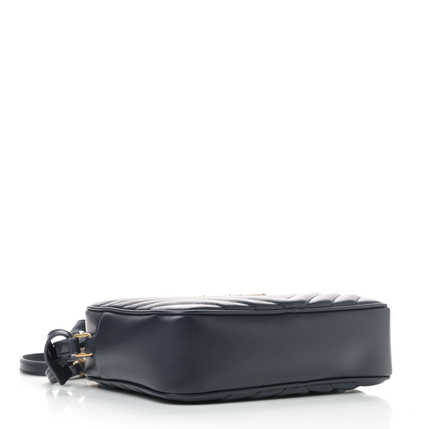 Saint Laurent Calfskin Matelasse Monogram Lou Camera Bag Navy 3 of 9