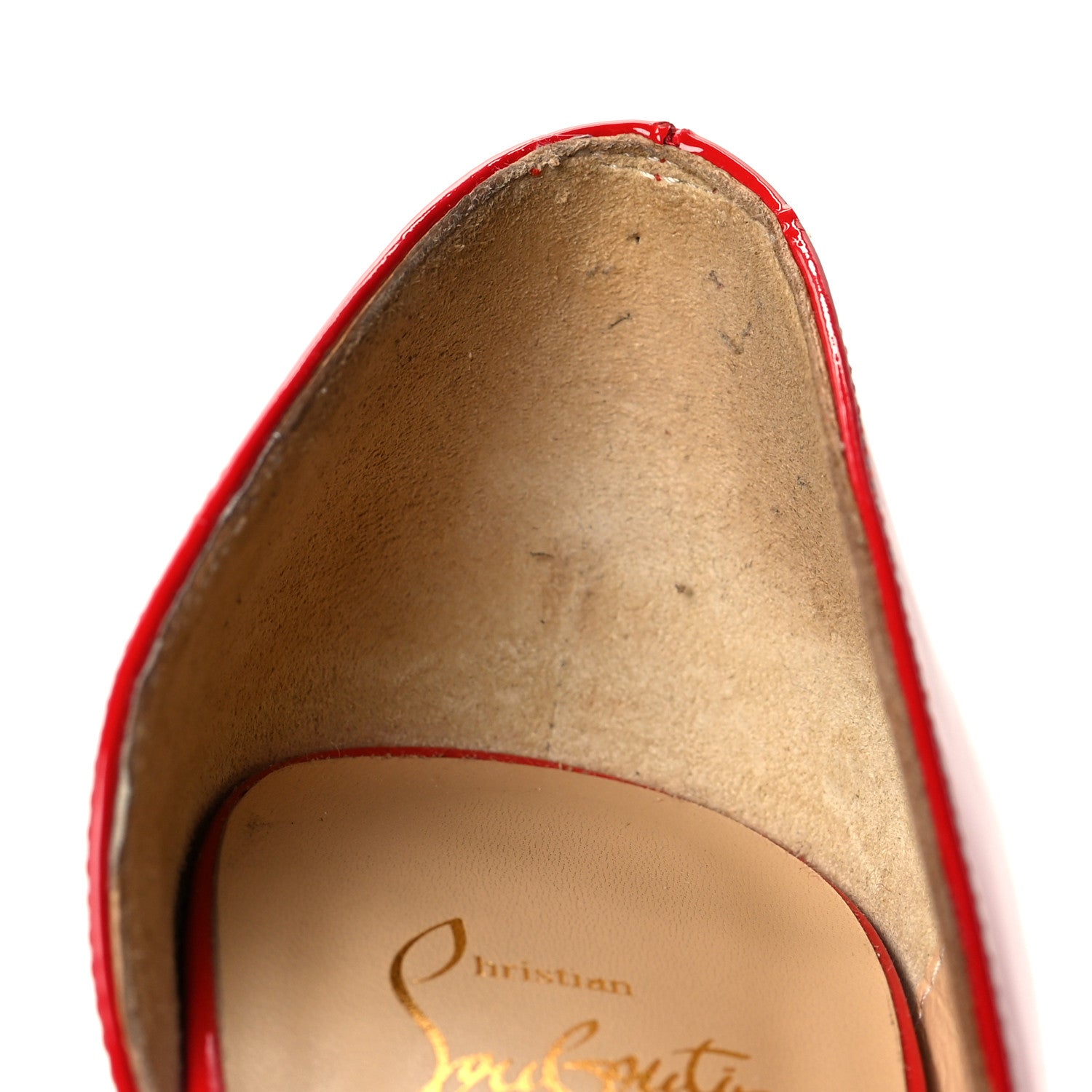 Christian Louboutin Patent Iriza 100 Pumps 38.5 Pavot 8 of 11