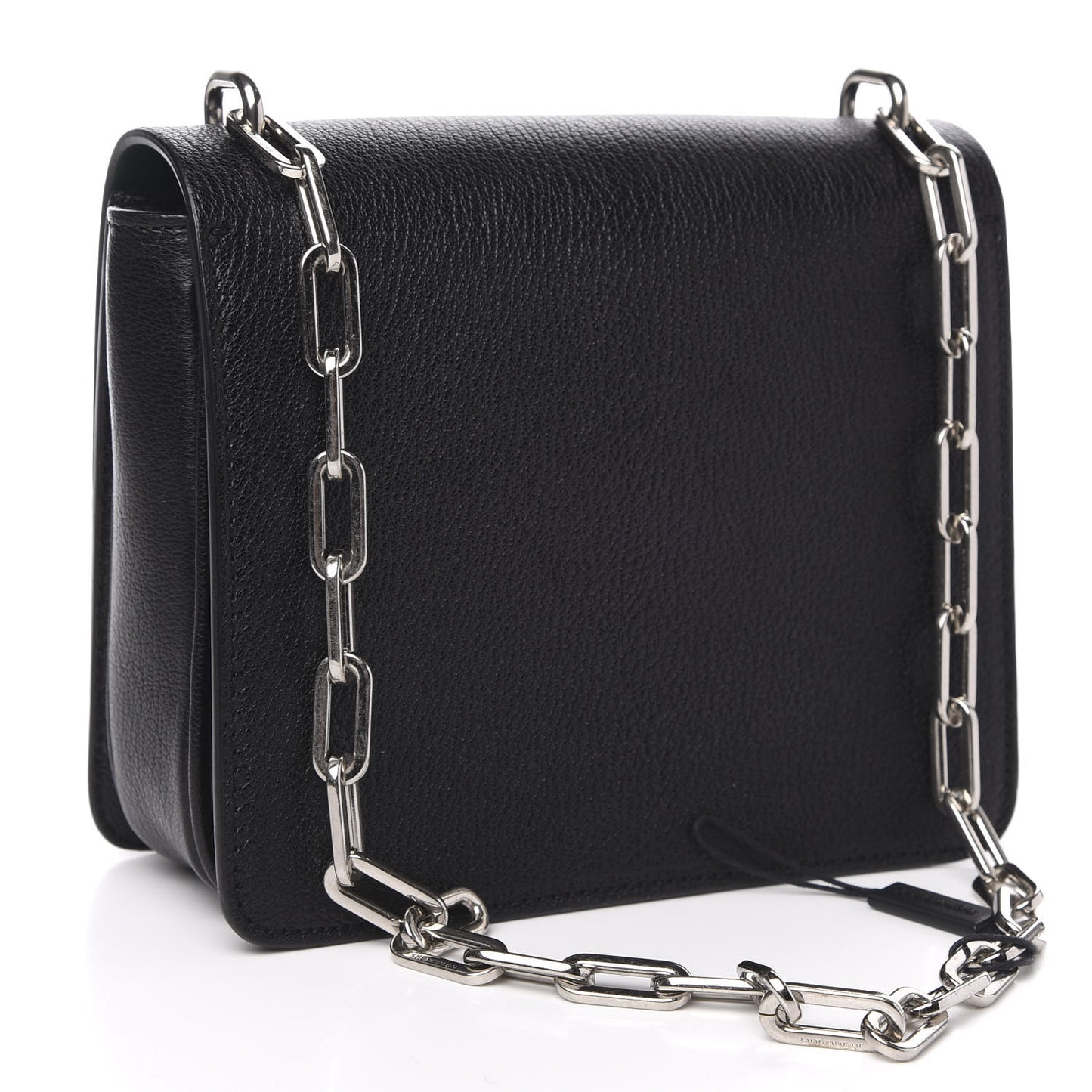 Goatskin Small D-Ring Bag Black