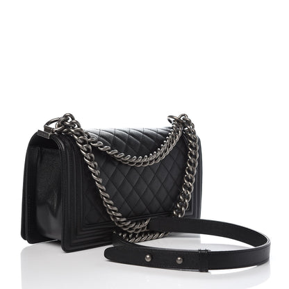 Chanel Caviar Quilted Medium Boy Flap Black 3 of 7