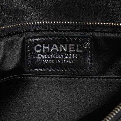 Chanel Iridescent Quilted Chain Clutch Black 7 of 8