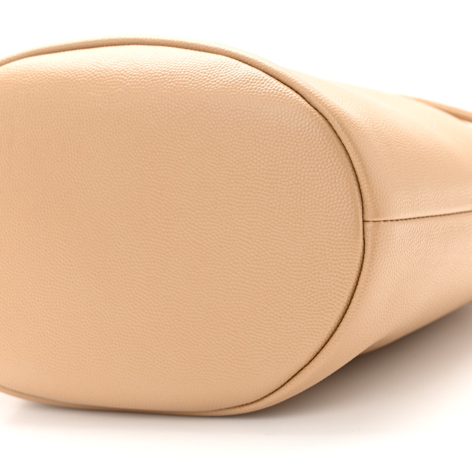 Chanel Caviar Deauville Drawstring Bucket Bag Beige 10 of 10