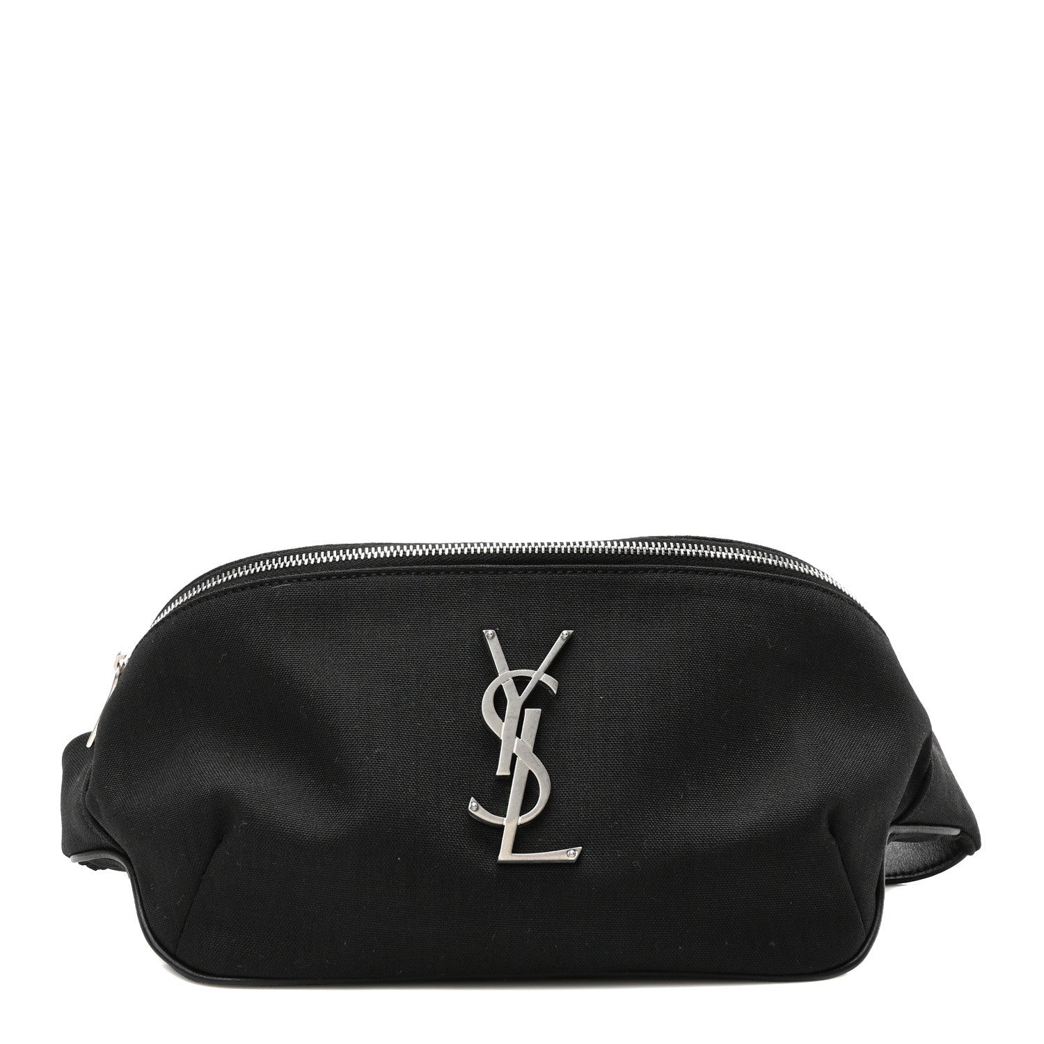 Saint Laurent Canvas Monogram Belt Bag Black 1 of 9