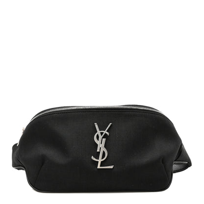 Saint Laurent Canvas Monogram Belt Bag Black 1 of 9