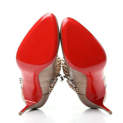 Christian Louboutin Calfskin Hongroise 85 Ankle Boots 37 Colombe 6 of 10