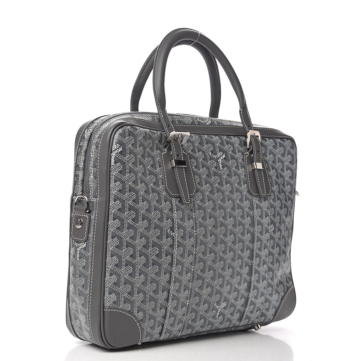 Goyardine Ambassade PM Briefcase Grey