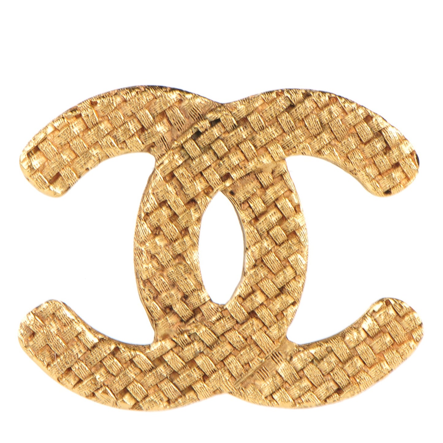 Large CC Brooch Gold