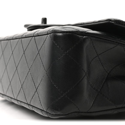 Chanel Lambskin Quilted Medium Double Flap So Black 10 of 10