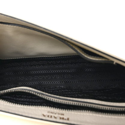 Prada Glace Calfskin Studded Crossbody White 5 of 9