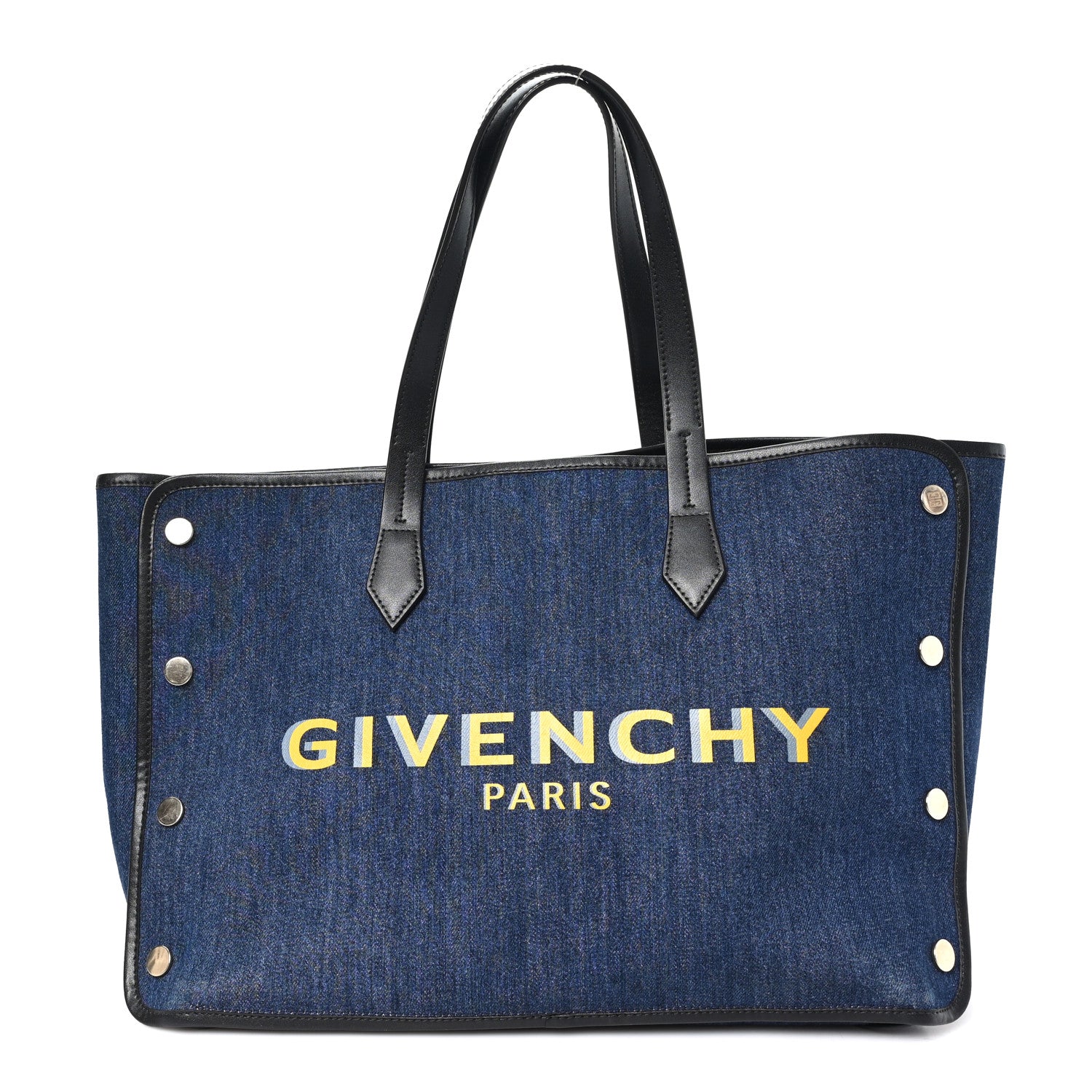 Givenchy Denim Medium Logo Bond Shopper Tote Blue 1 of 10