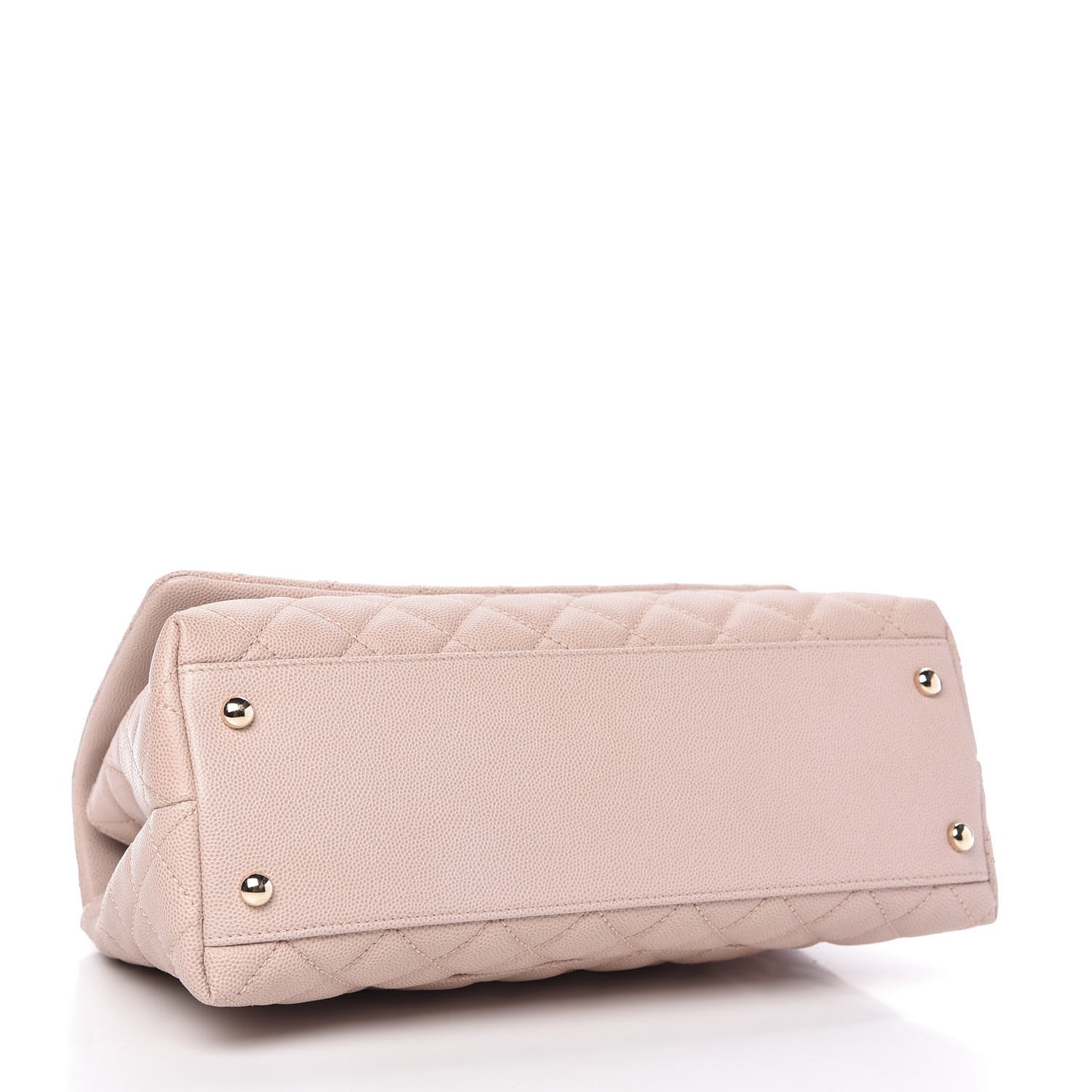 Caviar Quilted Small Coco Handle Flap Light Pink