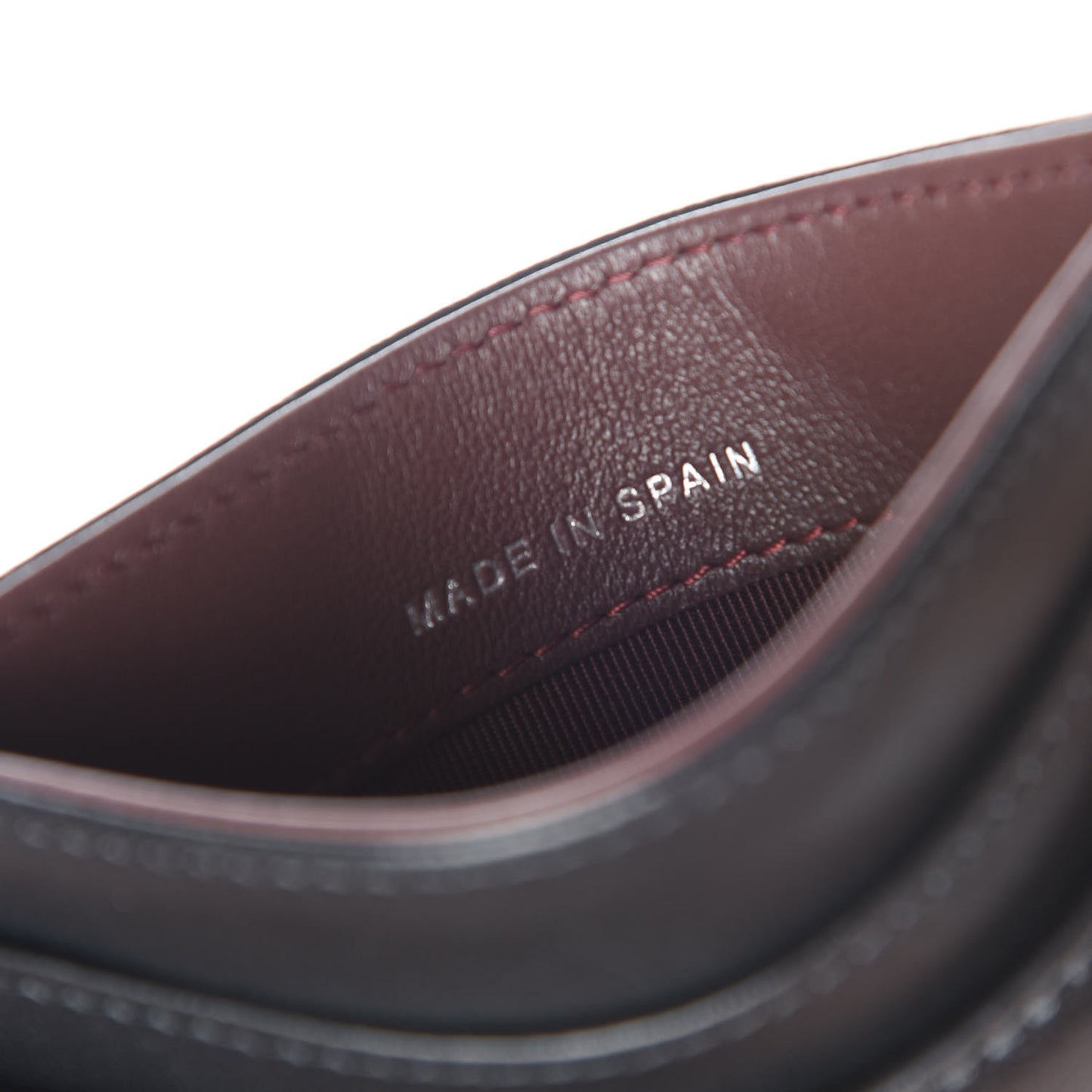 Lambskin Quilted Card Holder Black