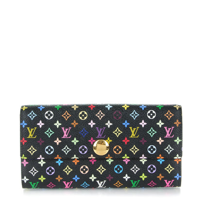 Louis Vuitton Monogram Multicolor Sarah Wallet Black Grenade 1 of 7