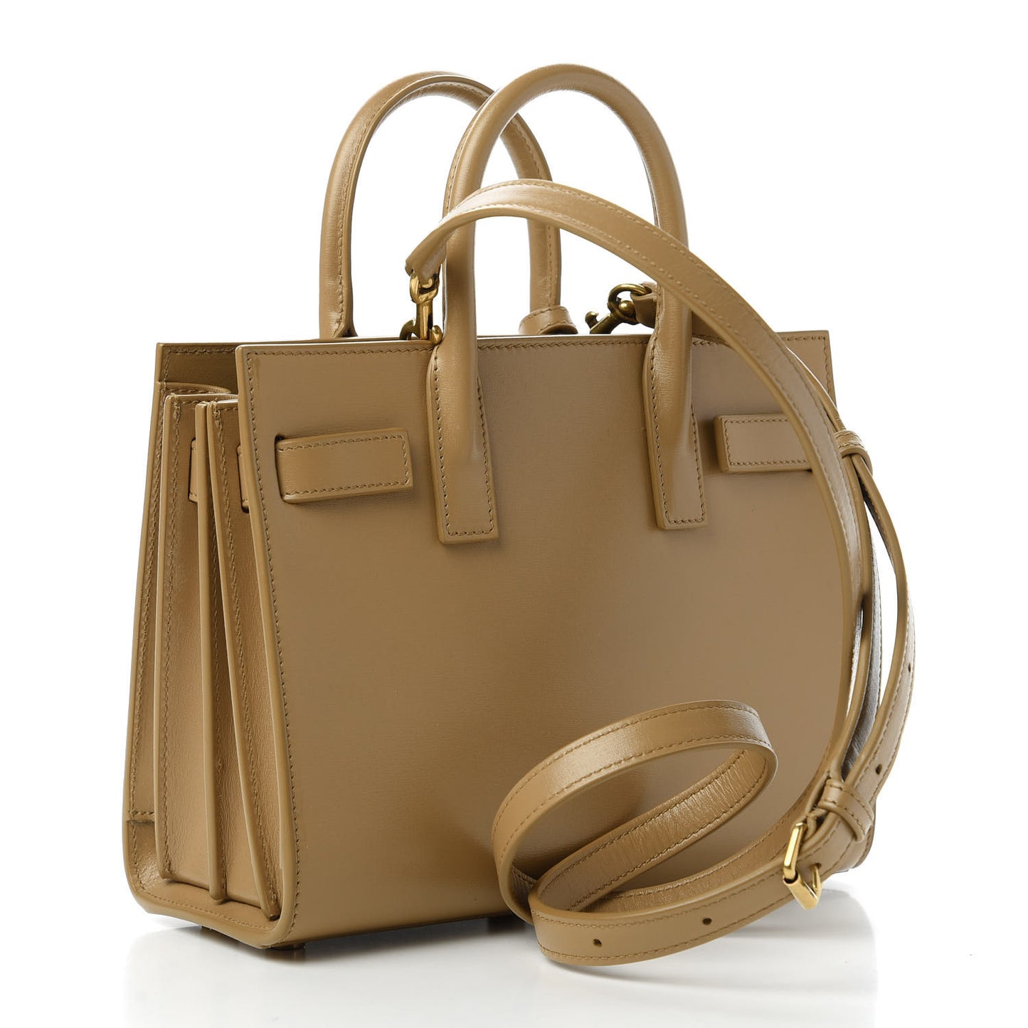 Calfskin Nano Sac De Jour Dark Beige