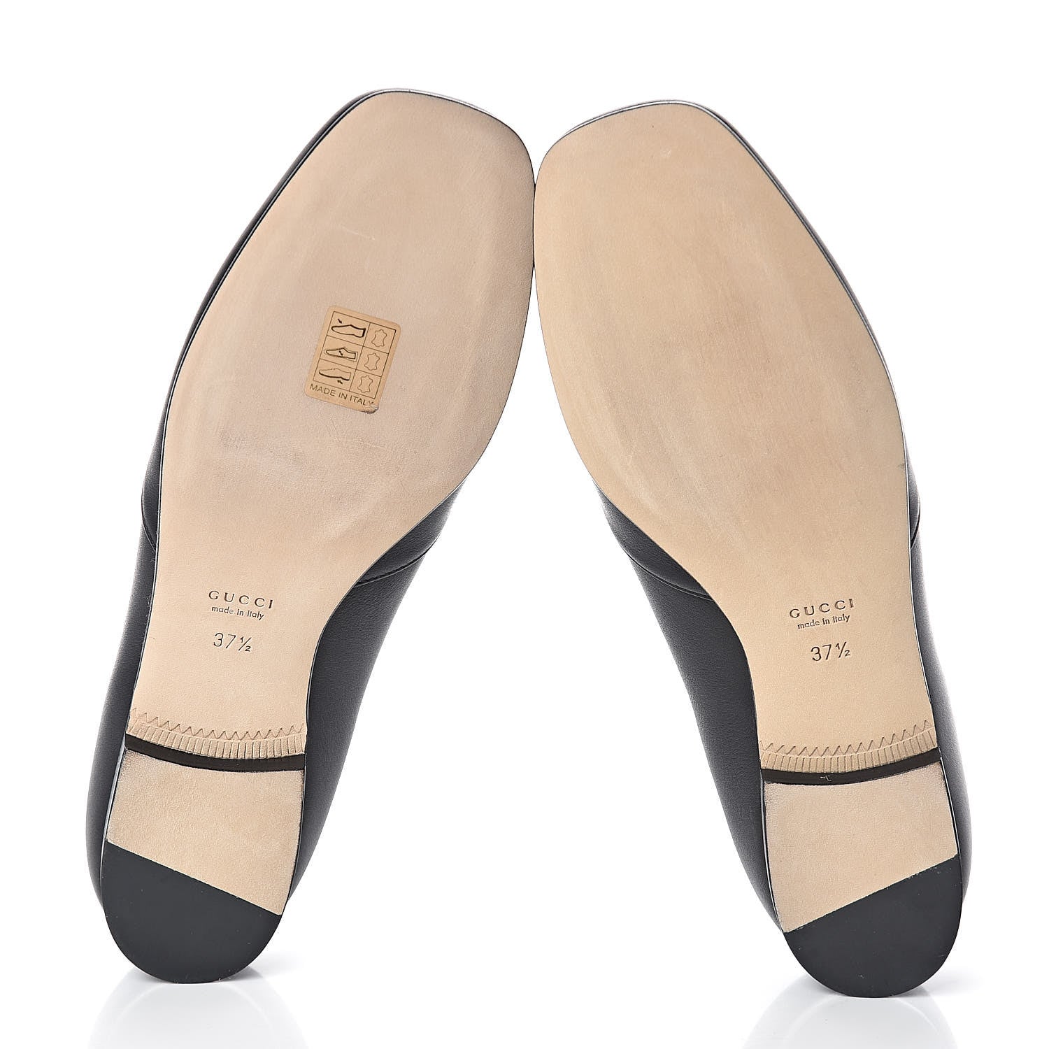 Gucci Calfskin Horsebit Loafers 37.5 Black 5 of 7