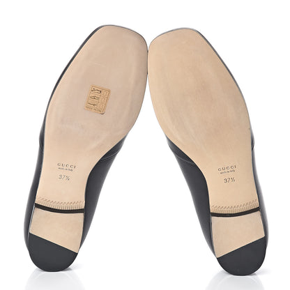 Gucci Calfskin Horsebit Loafers 37.5 Black 5 of 7
