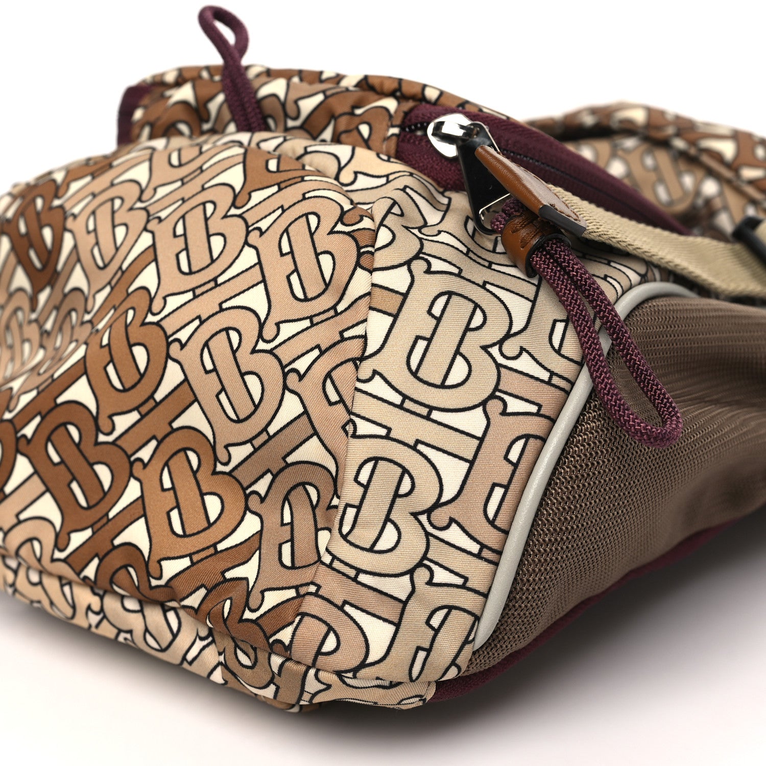 Burberry Nylon Monogram TB Leo Belt Backpack Brown 10 of 10