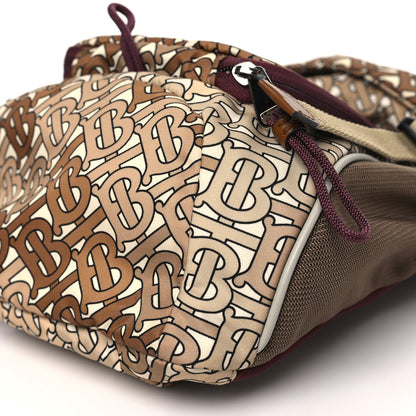 Burberry Nylon Monogram TB Leo Belt Backpack Brown 10 of 10
