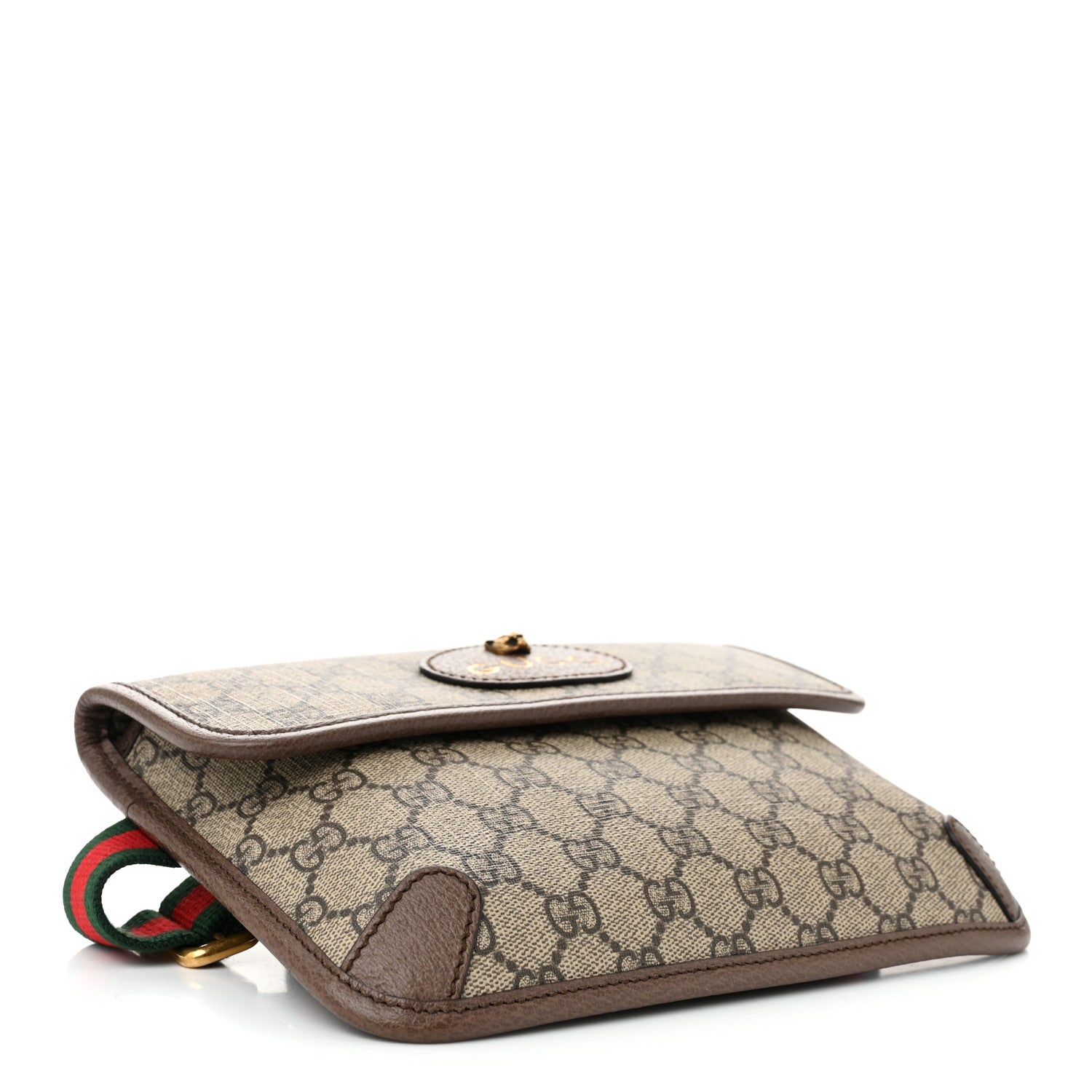 Gucci GG Supreme Monogram Neo Vintage Web Belt Bag Brown 4 of 11