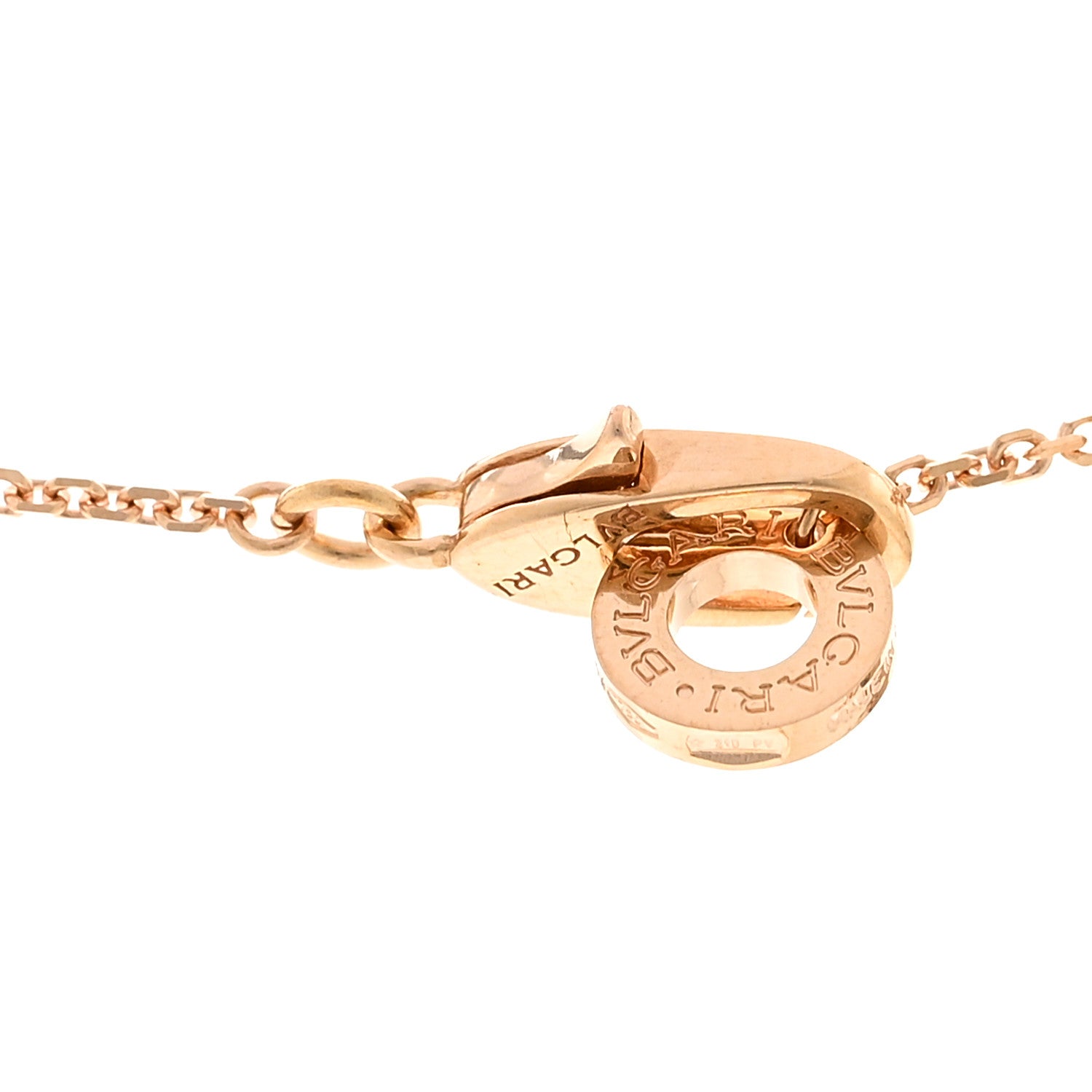 Bulgari 18K Rose Gold Diamond Pink Sapphire Divas' Dream Pendant Necklace 4 of 4