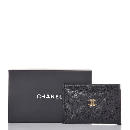 Chanel Caviar Quilted Card Holder Black 9 of 9