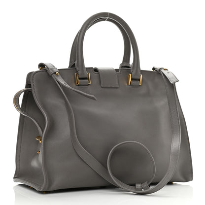 Saint Laurent Calfskin Small Monogram Cabas Grey 3 of 15