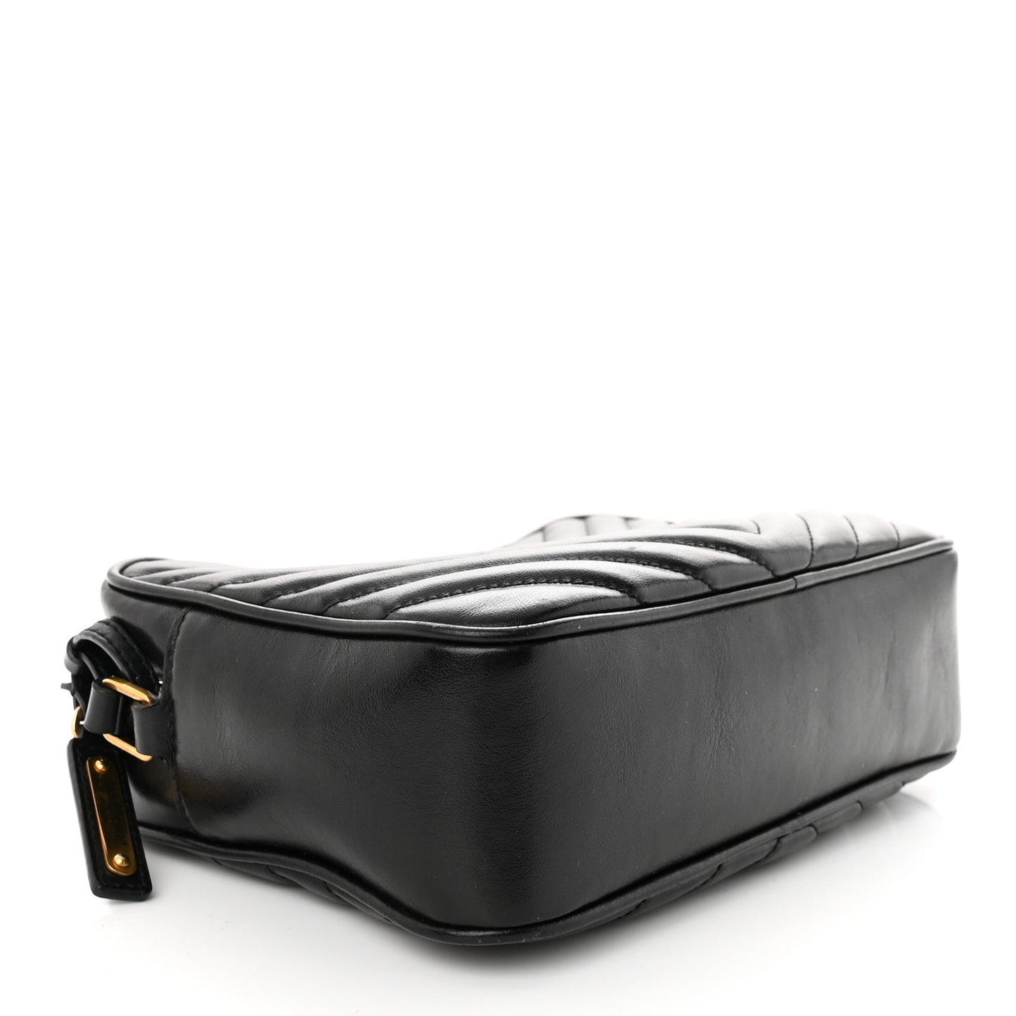 Calfskin Matelasse Monogram Lou Camera Bag Black