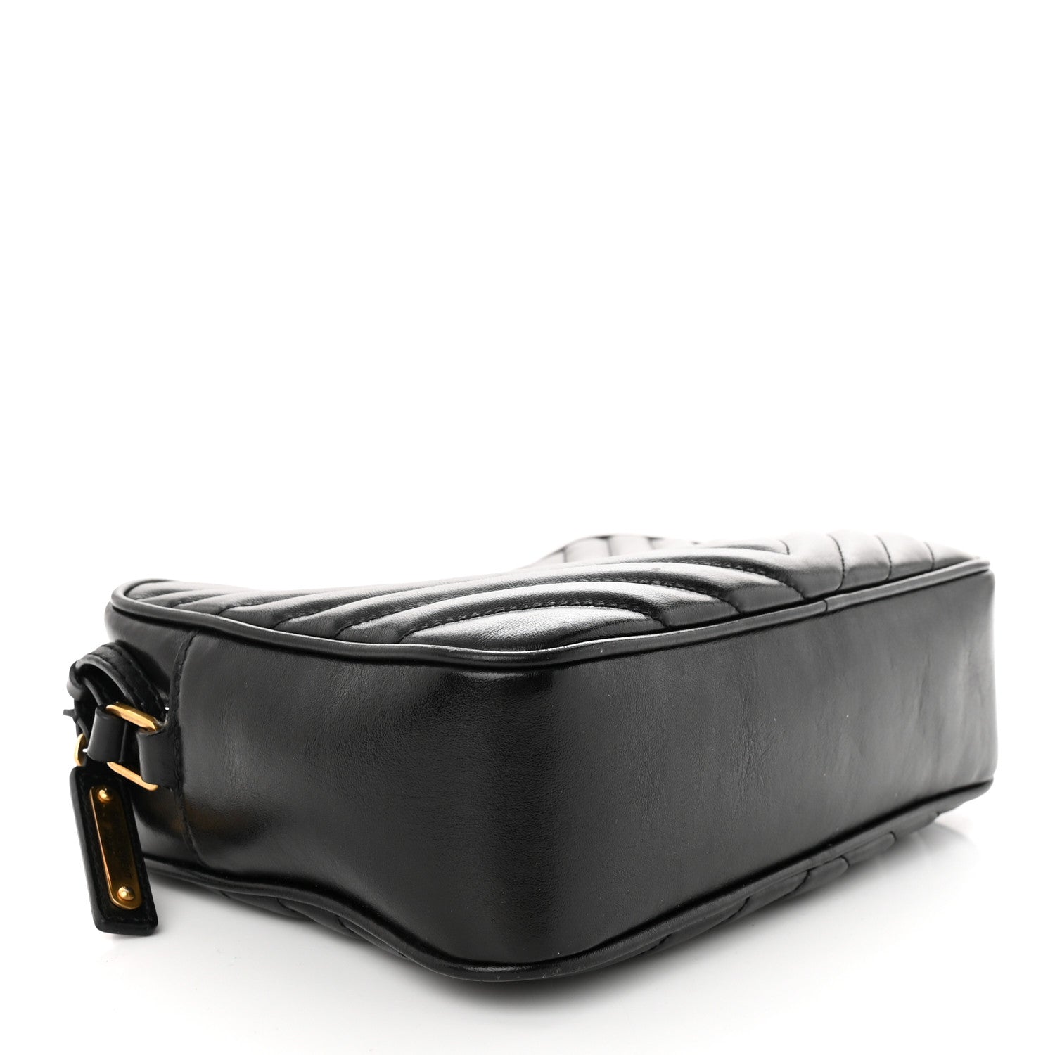 Saint Laurent Calfskin Matelasse Monogram Lou Camera Bag Black 4 of 12