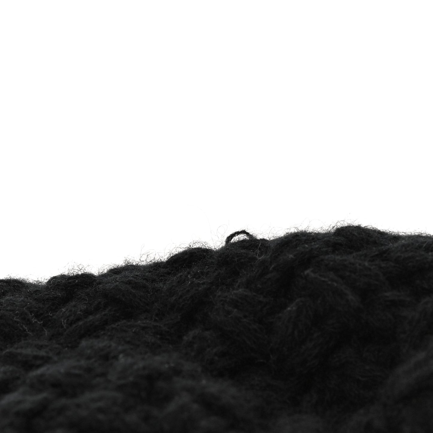 Cashmere CC Beanie Hat Black White