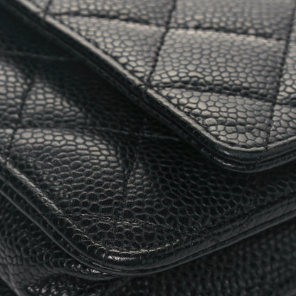 Chanel Caviar Quilted Wallet On Chain WOC Black 11 of 16
