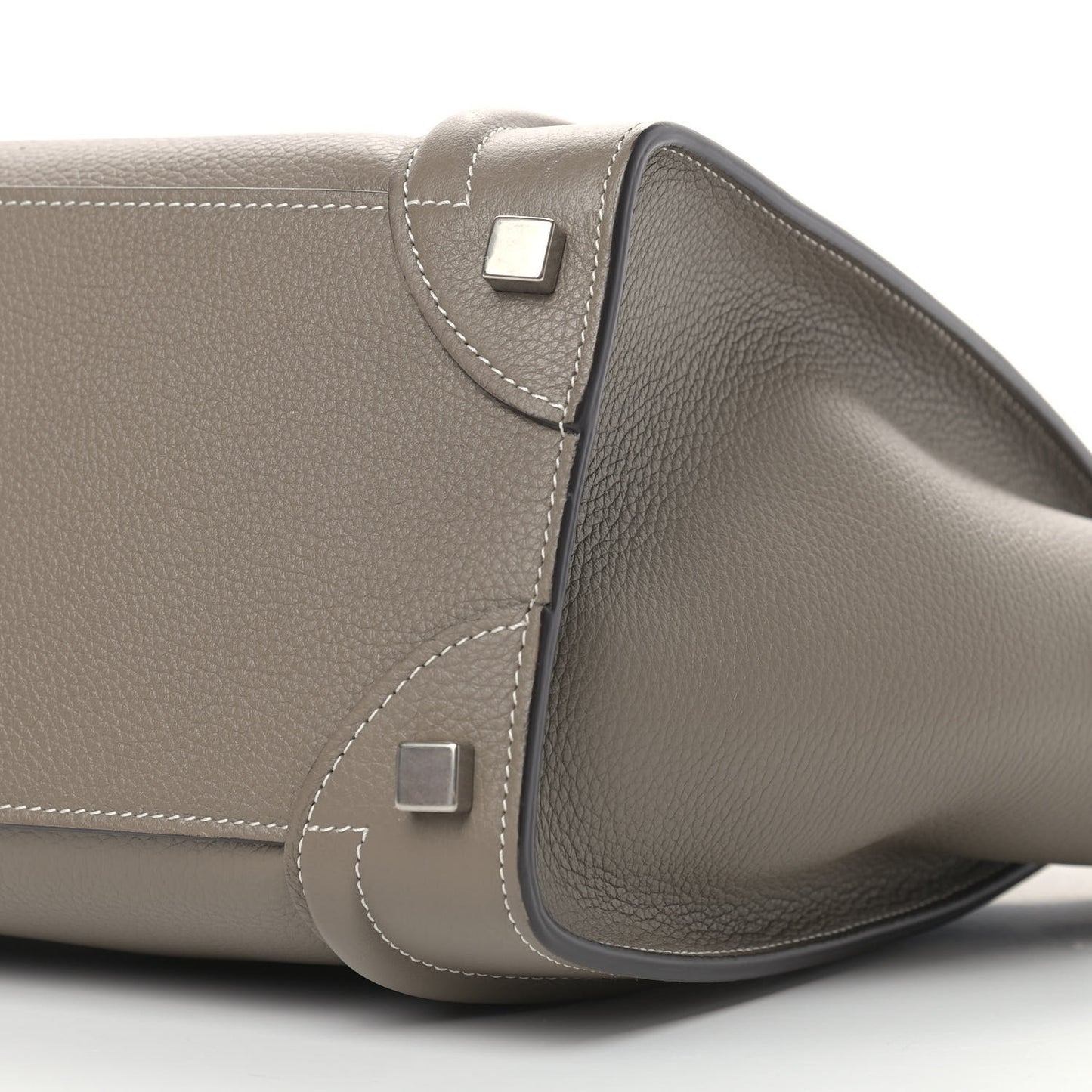 Drummed Calfskin Micro Luggage Souris