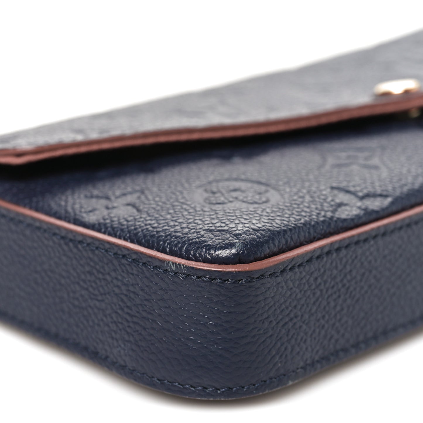 Empreinte Pochette Felicie Chain Wallet Marine Rouge
