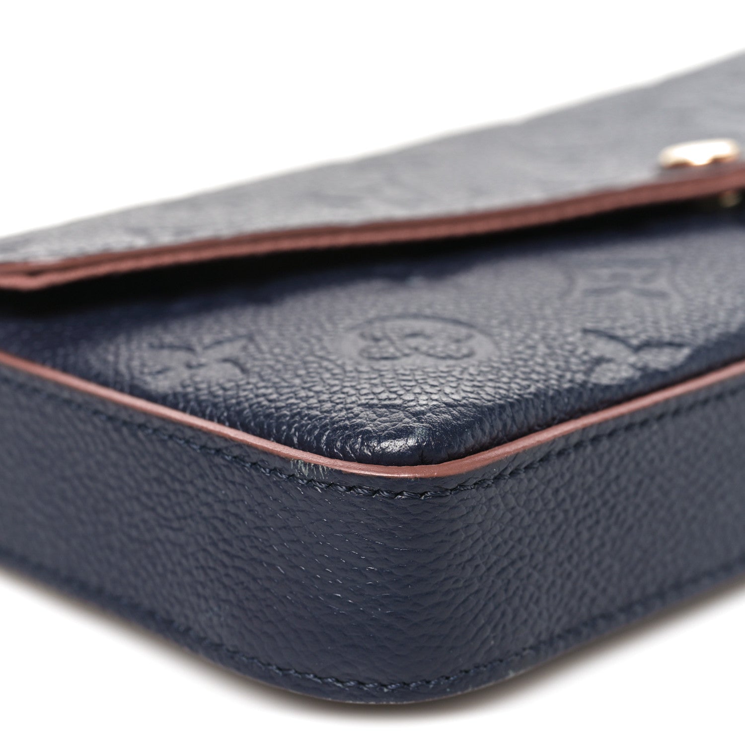 Louis Vuitton Empreinte Pochette Felicie Chain Wallet Marine Rouge 8 of 10