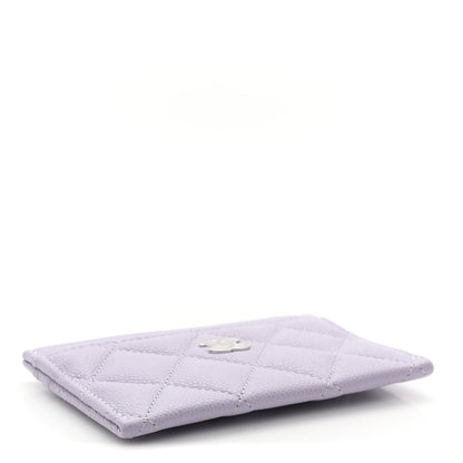 Chanel Caviar Quilted Card Holder Light Purple 4 of 9