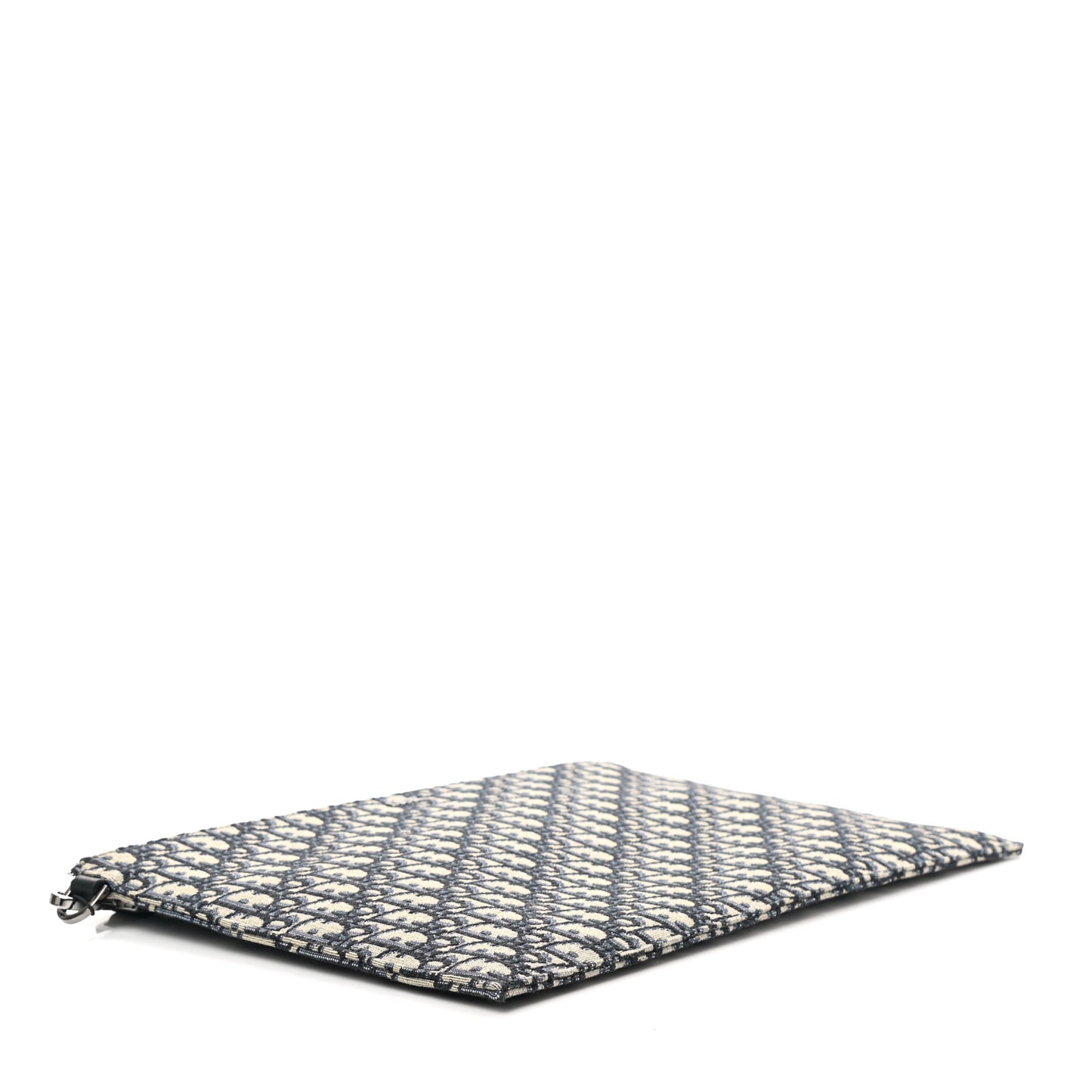 Oblique A4 Flat Pouch Clutch Blue