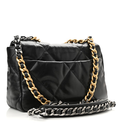 Chanel Lambskin Quilted Medium Chanel 19 Flap Black 3 of 11