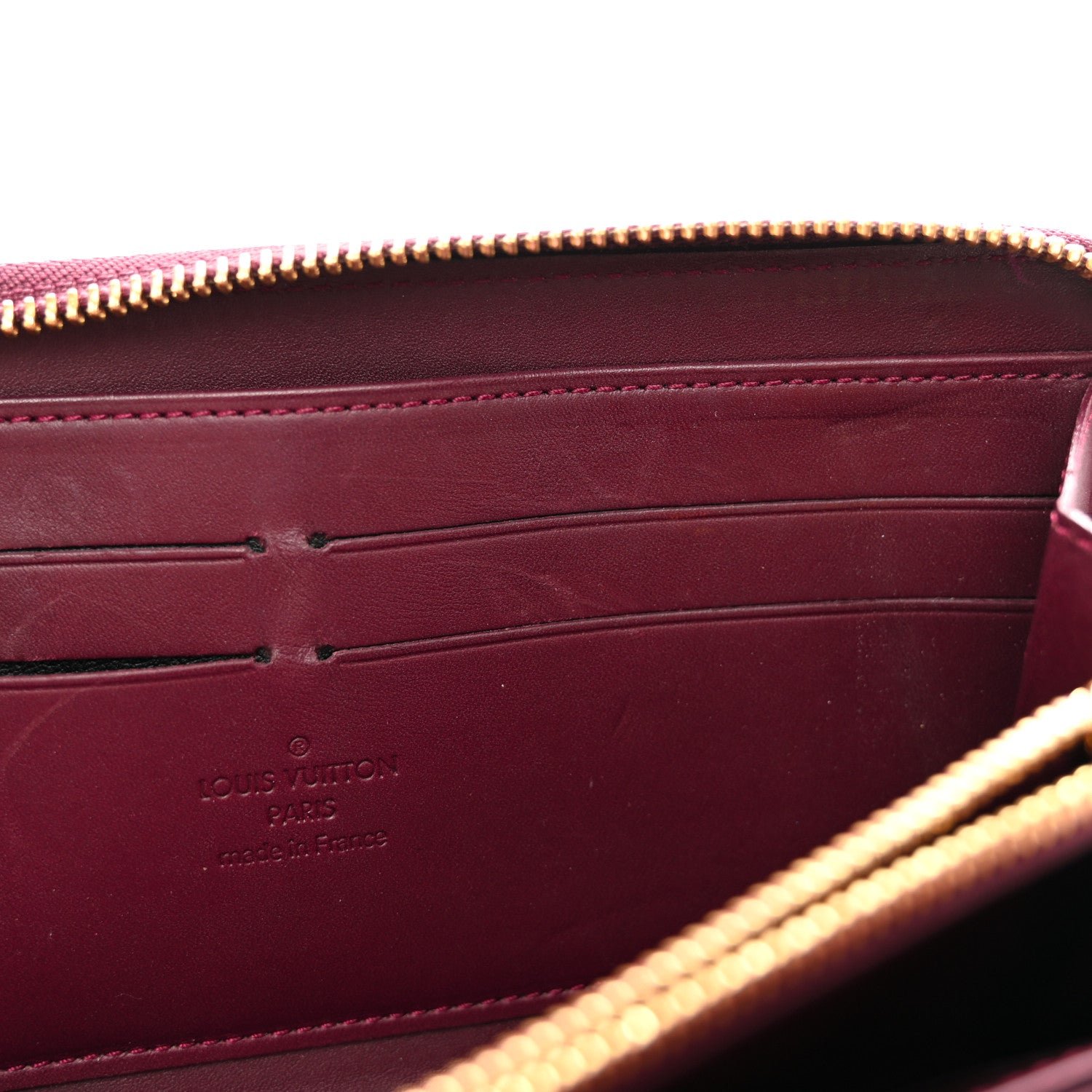 Louis Vuitton LOUIS VUITTON Vernis Zippy Wallet Rouge Fauviste 7 of 13